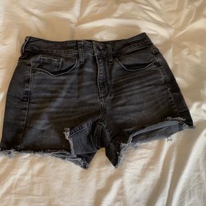 Black Denim Shorts